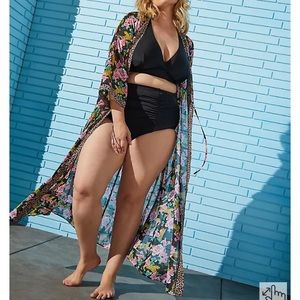 Leopard/Floral Kimono